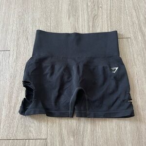 Gymshark Black Bike Shorts High-Waisted Performance
